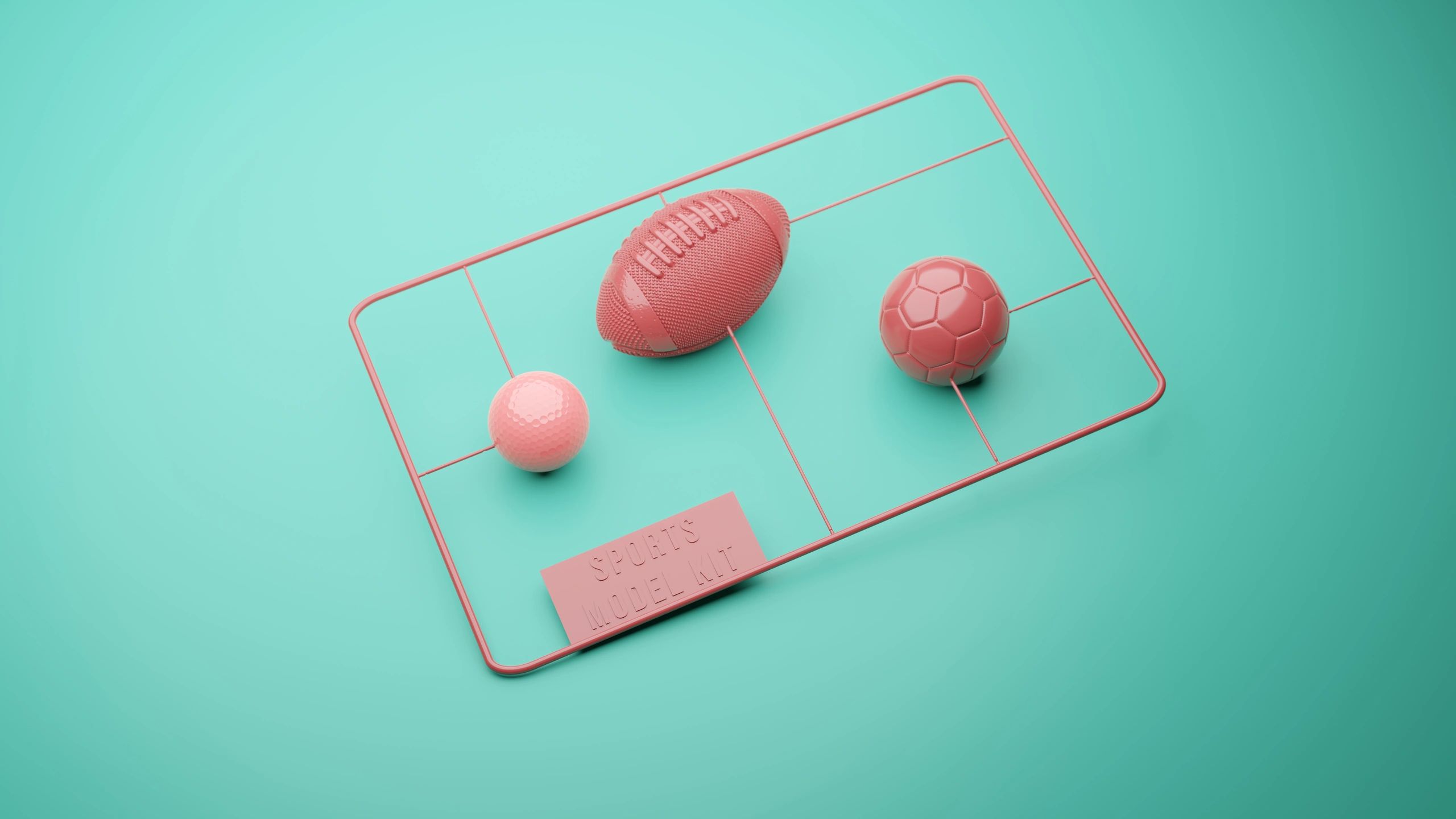 Sports equipment on a tabletop